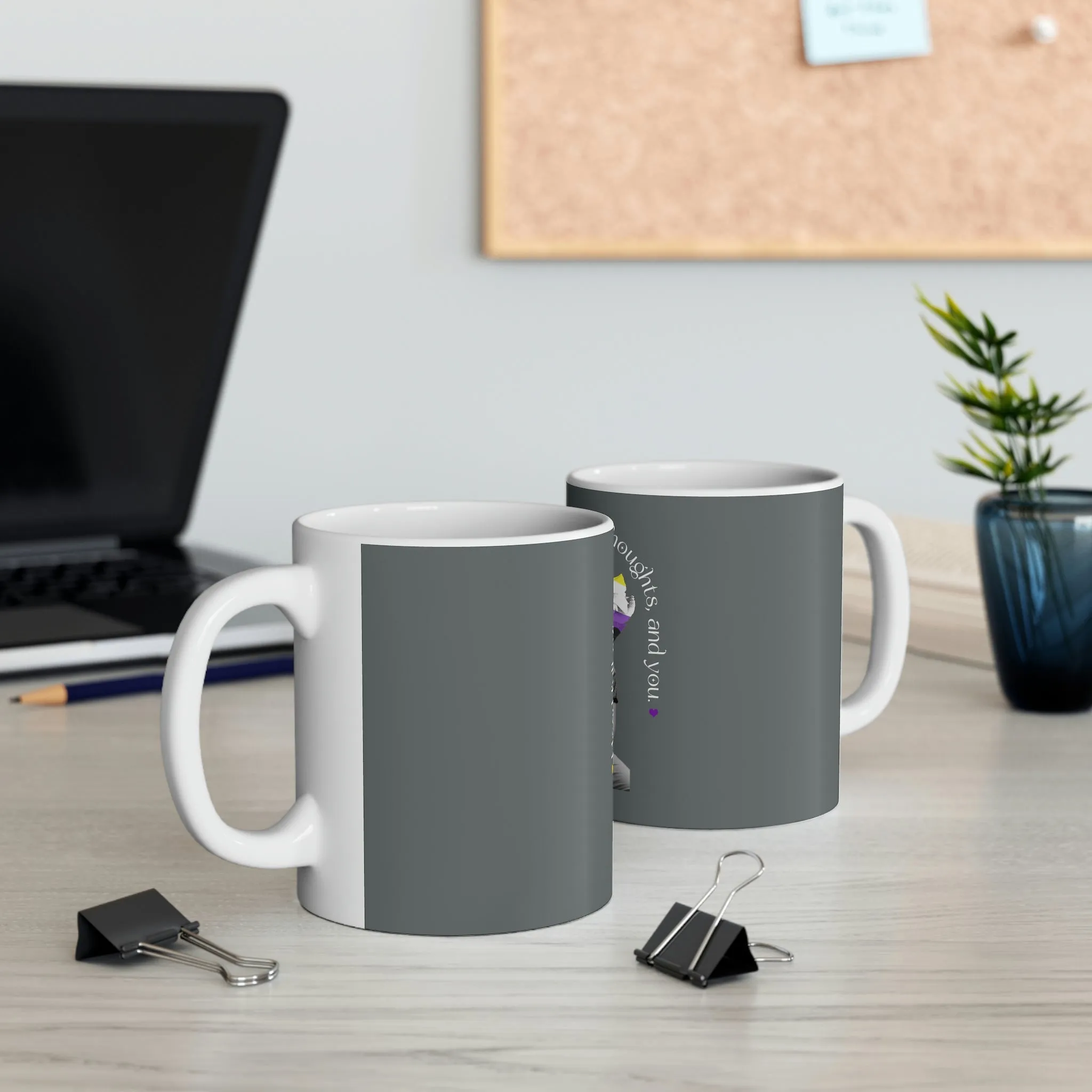 11oz Dark Grey Mug - V For Vodka