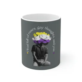 11oz Dark Grey Mug - V For Vodka