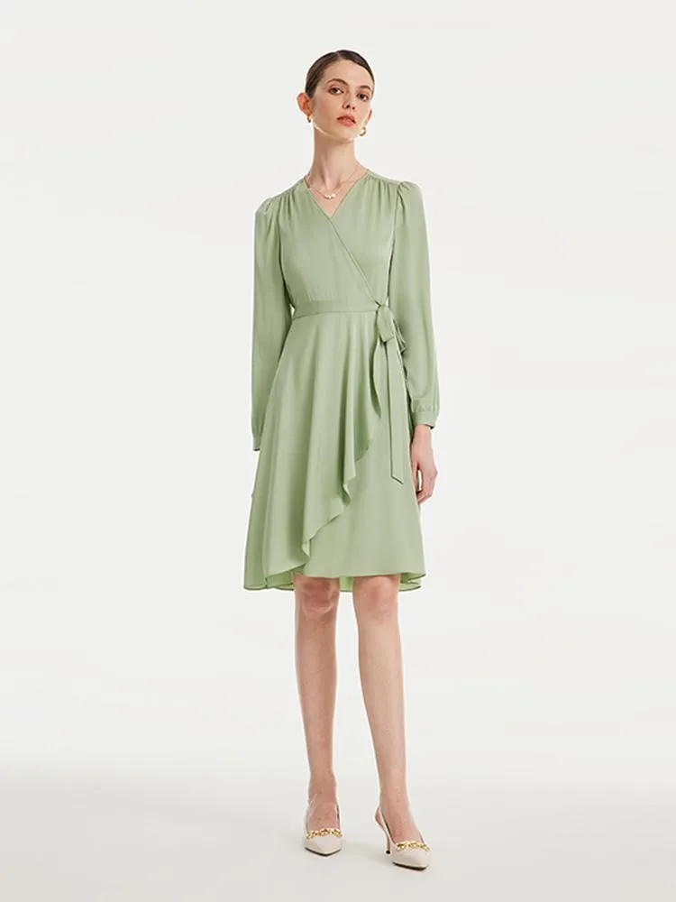 22 Momme Silk Tea-break Midi Dress