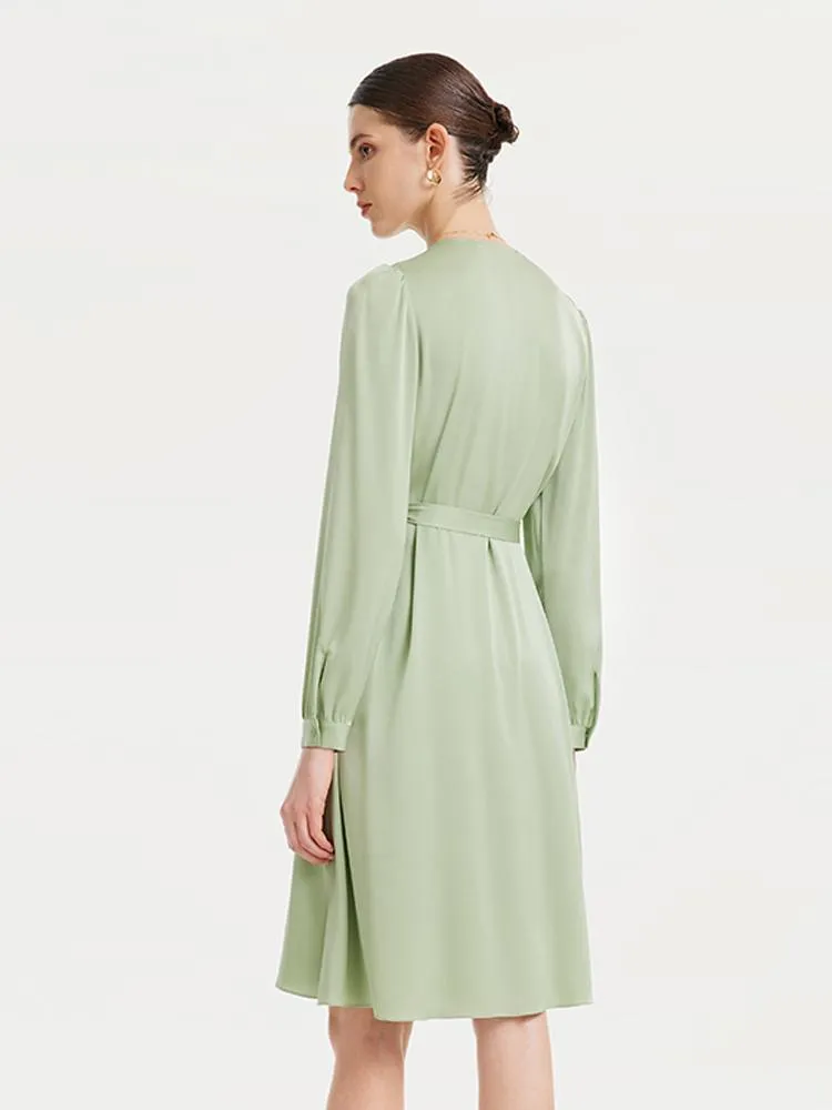 22 Momme Silk Tea-break Midi Dress