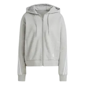Adidas Future Icons 3-Stripes Full Zip Hoodie - Womens - Grey