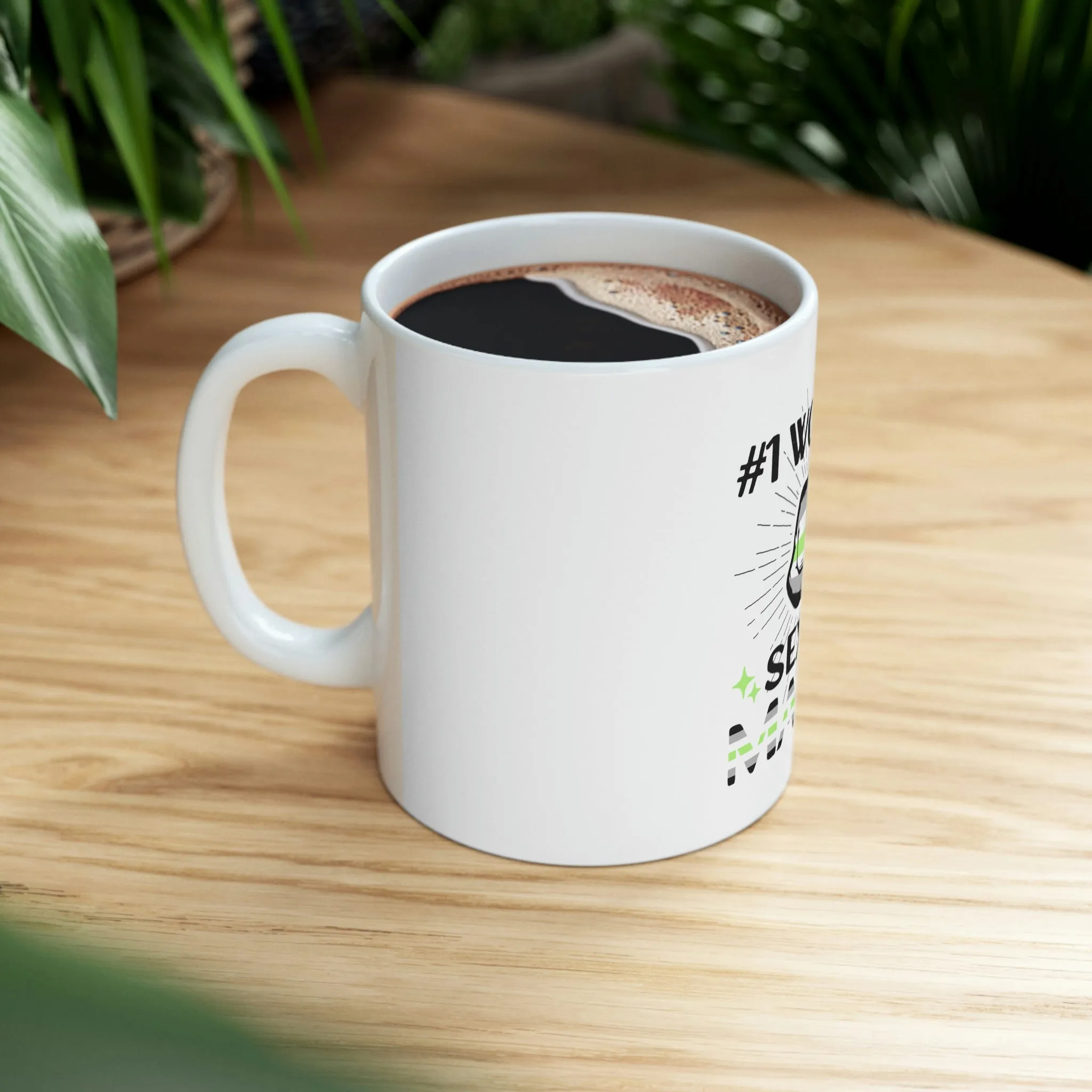 Agender Flag Ceramic Mug  - #1 World's Sexiest Maddy