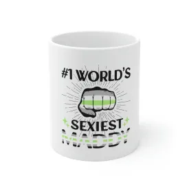 Agender Flag Ceramic Mug  - #1 World's Sexiest Maddy