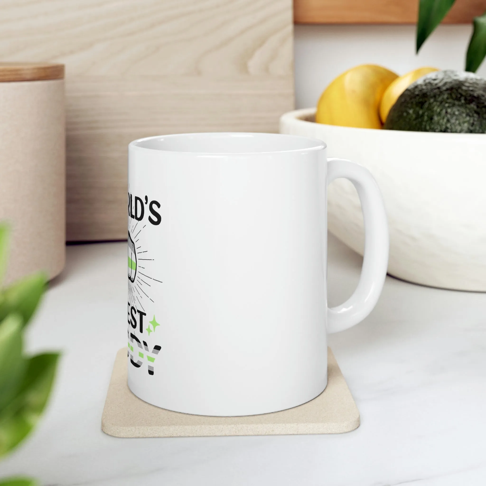 Agender Flag Ceramic Mug  - #1 World's Sexiest Maddy