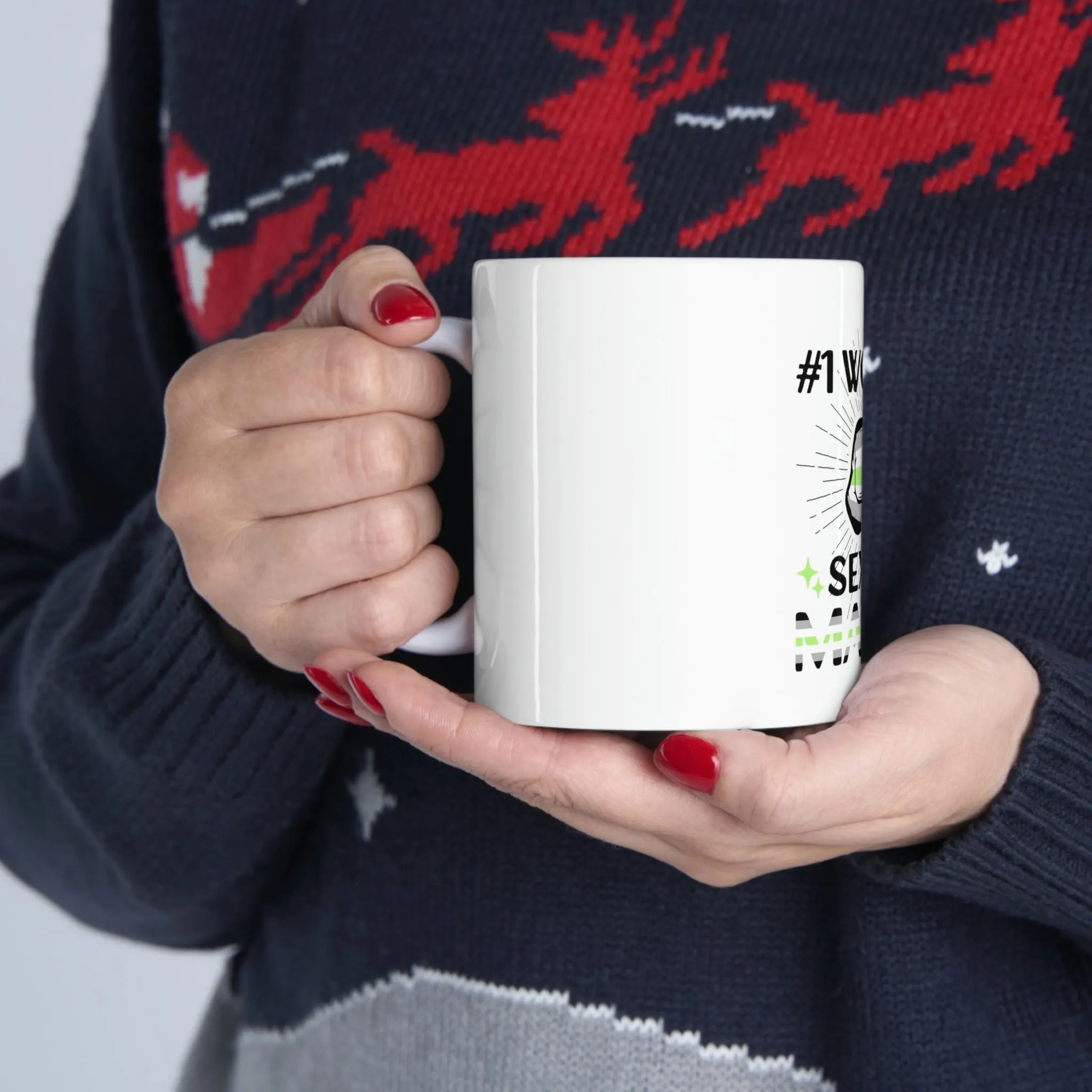 Agender Flag Ceramic Mug  - #1 World's Sexiest Maddy