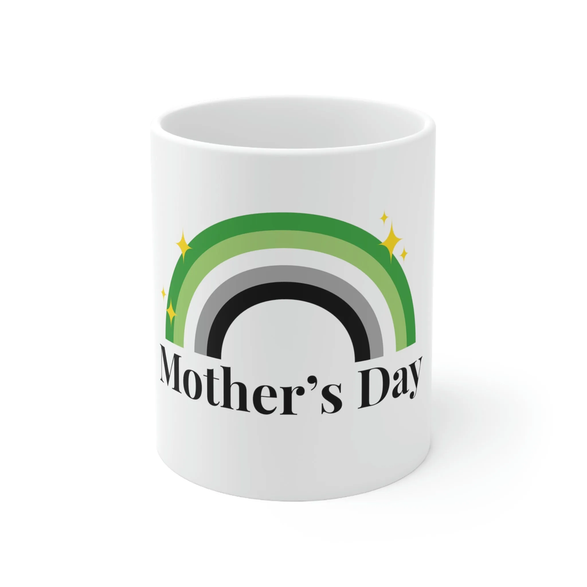 Aromantic Flag Ceramic Mug  - Mother's Day
