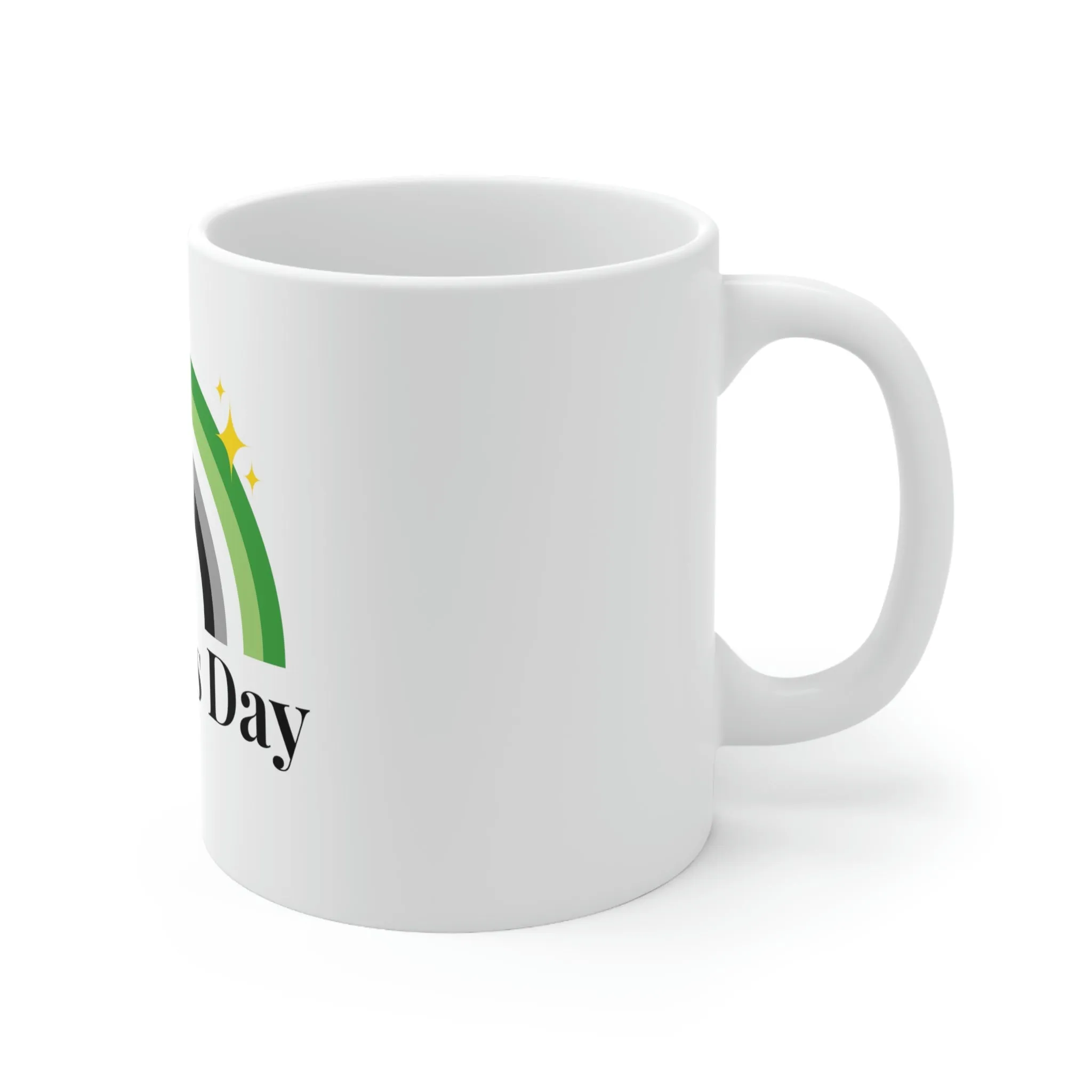 Aromantic Flag Ceramic Mug  - Mother's Day