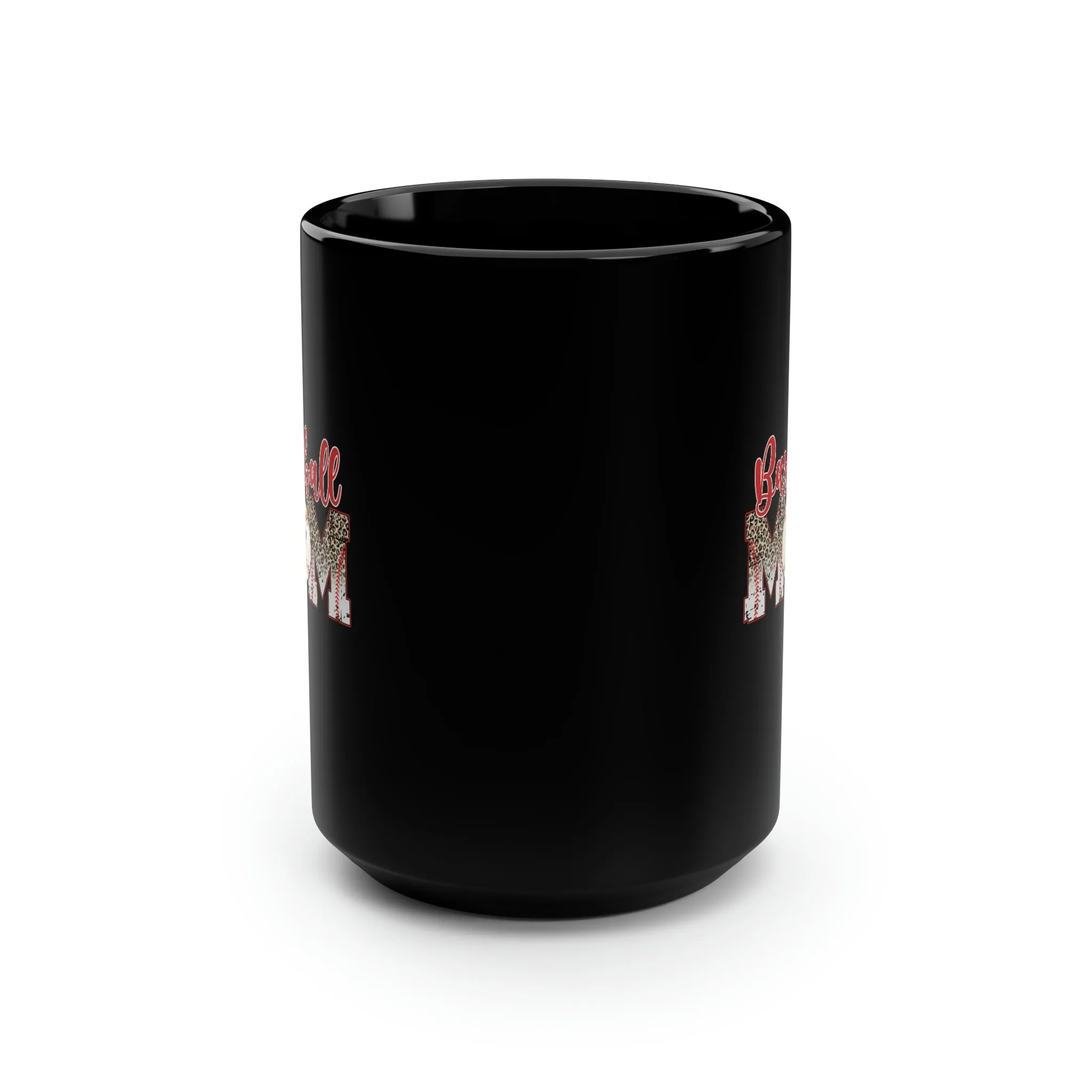 Baseball Mom 01 - Black Mug, 15oz