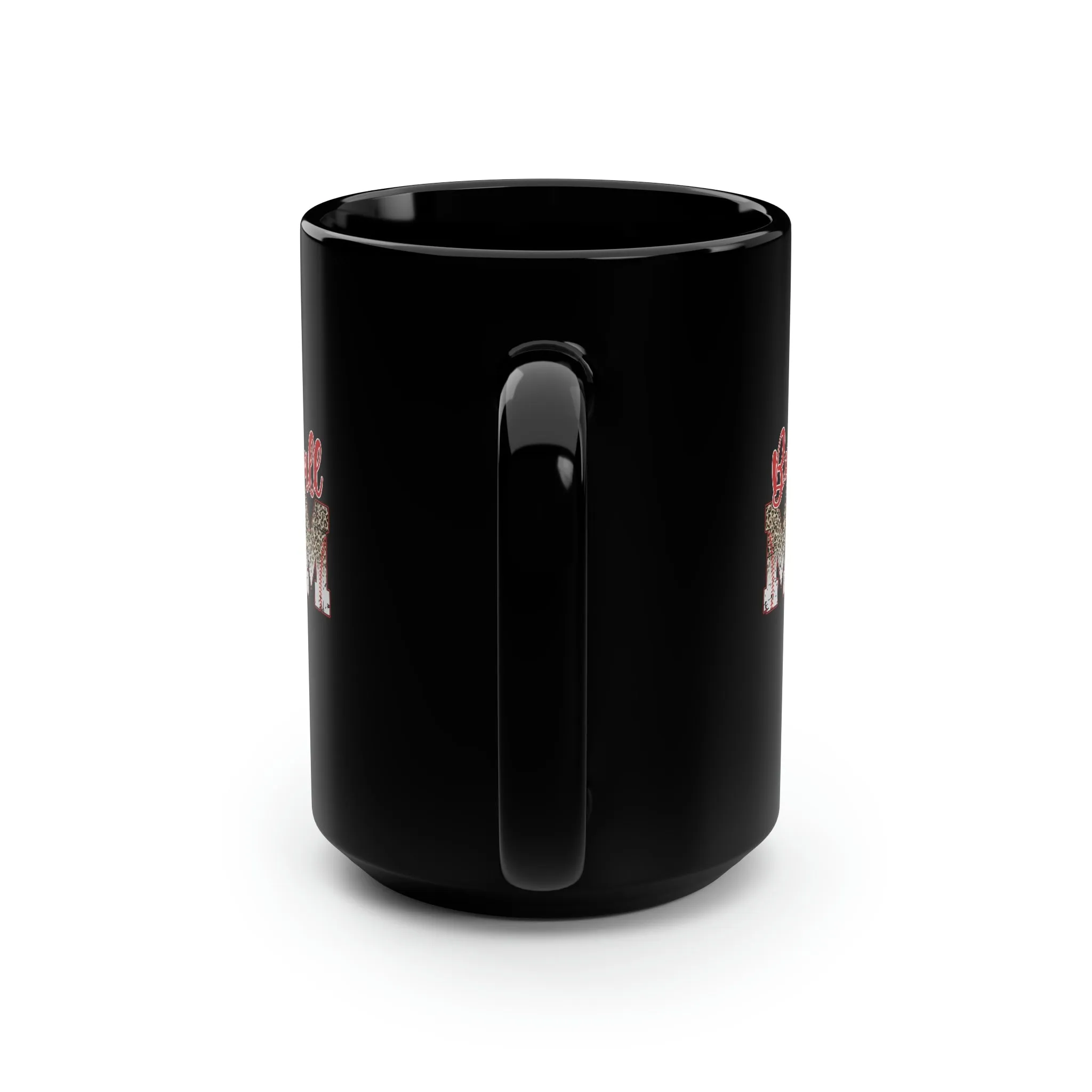 Baseball Mom 01 - Black Mug, 15oz