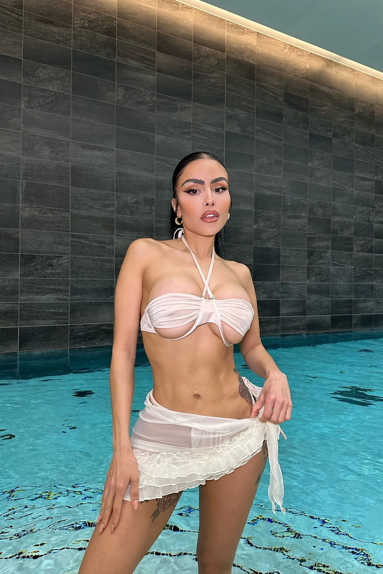 Beach Break Cover Up Skirt - Ivory