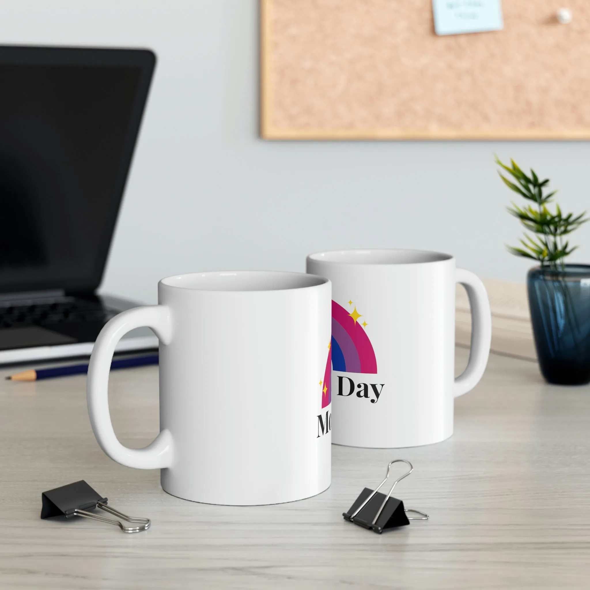 Bisexual Flag Ceramic Mug  - Mother's Day