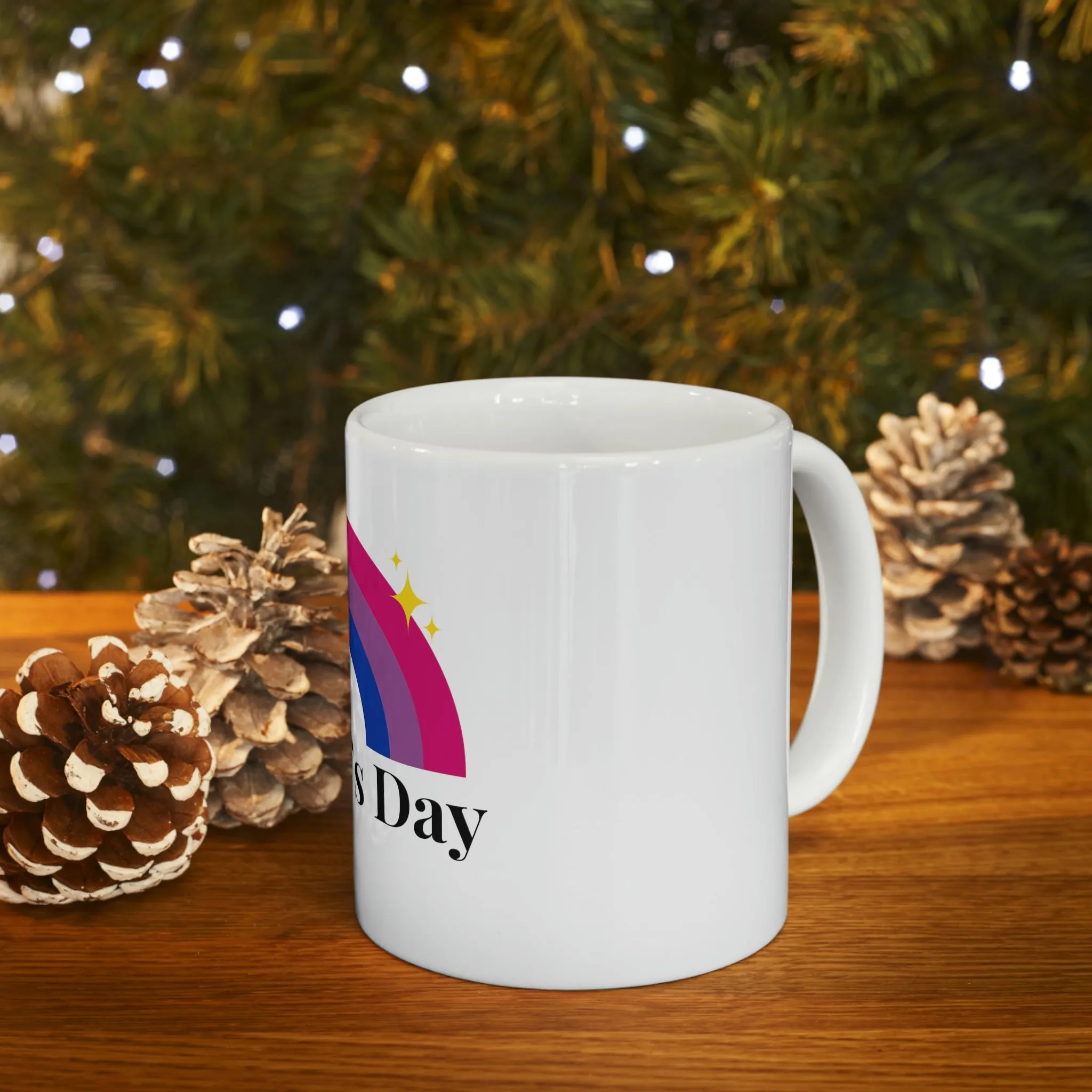 Bisexual Flag Ceramic Mug  - Mother's Day