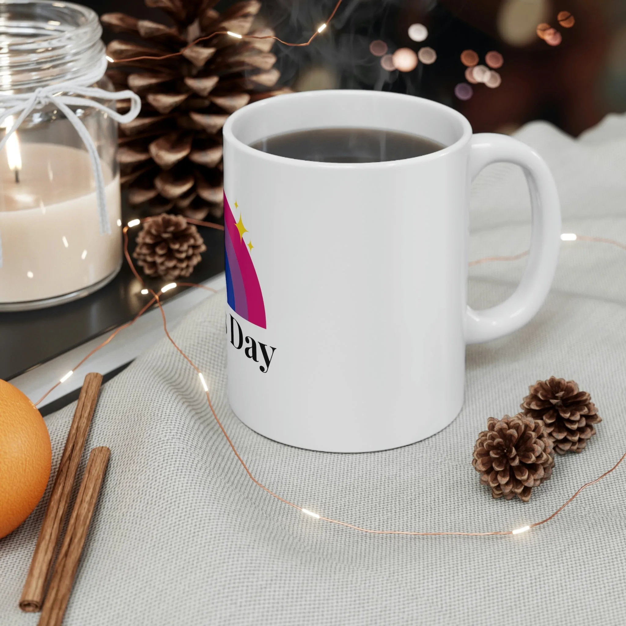 Bisexual Flag Ceramic Mug  - Mother's Day