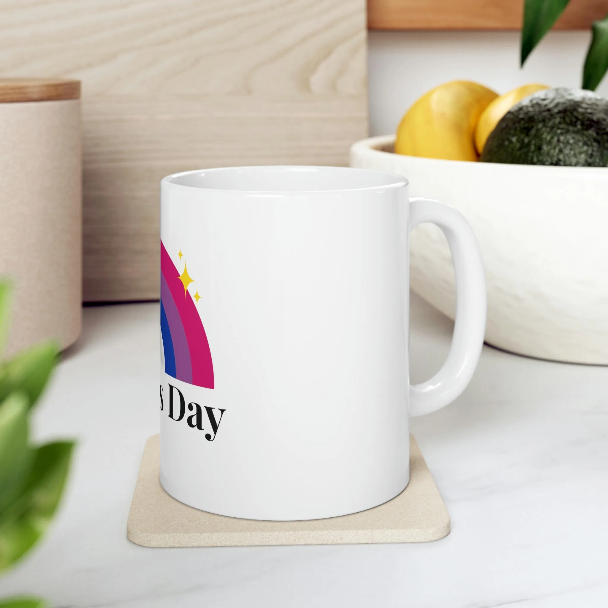 Bisexual Flag Ceramic Mug  - Mother's Day