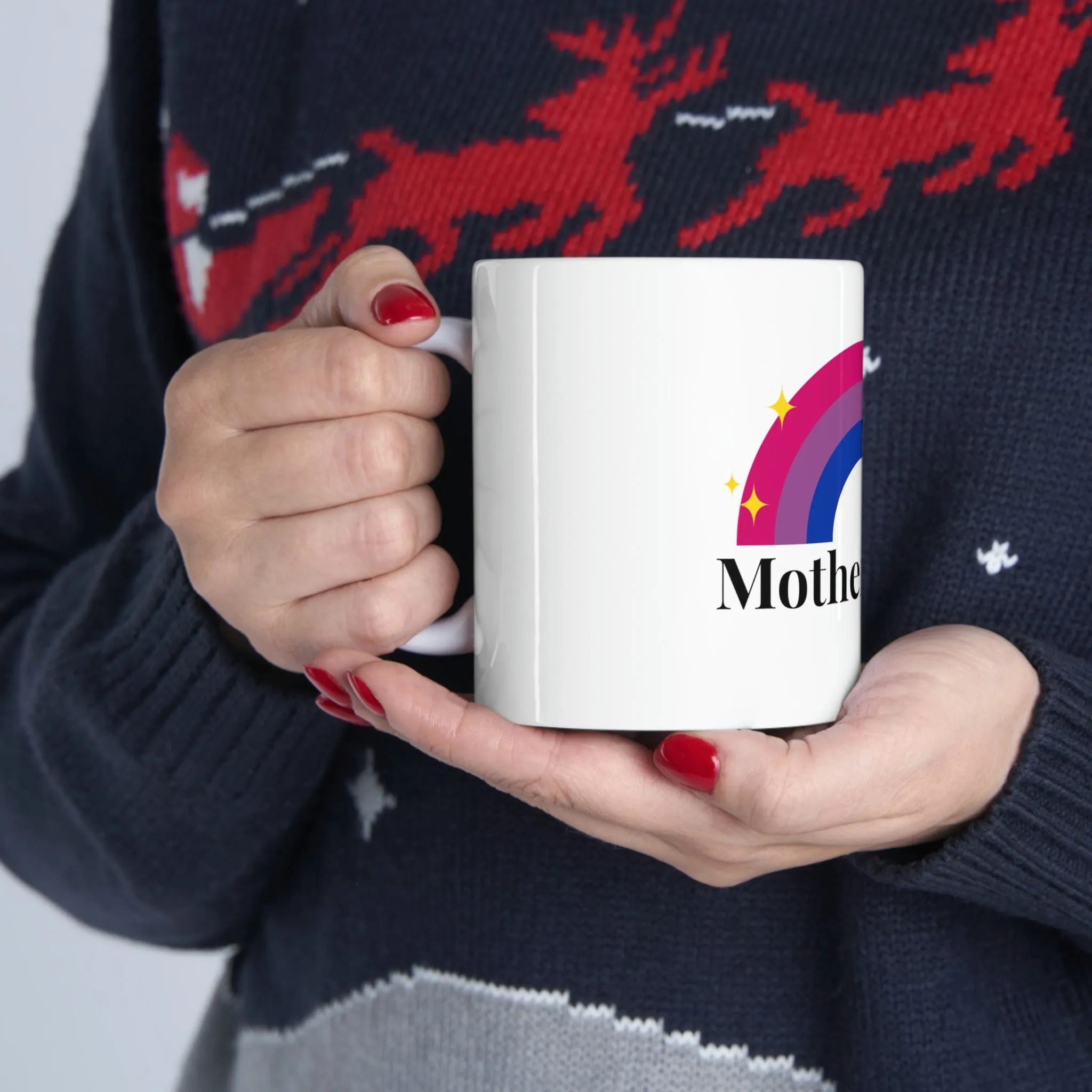 Bisexual Flag Ceramic Mug  - Mother's Day