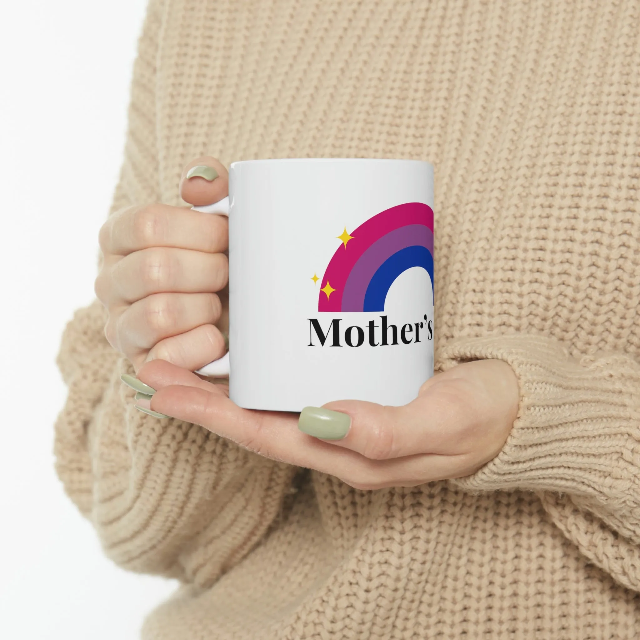 Bisexual Flag Ceramic Mug  - Mother's Day
