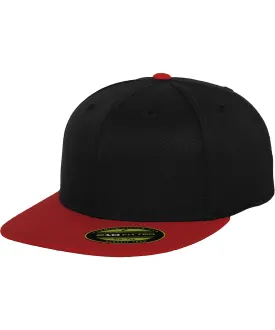 Black/Red - Premium 210 fitted 2-tone (6210T)