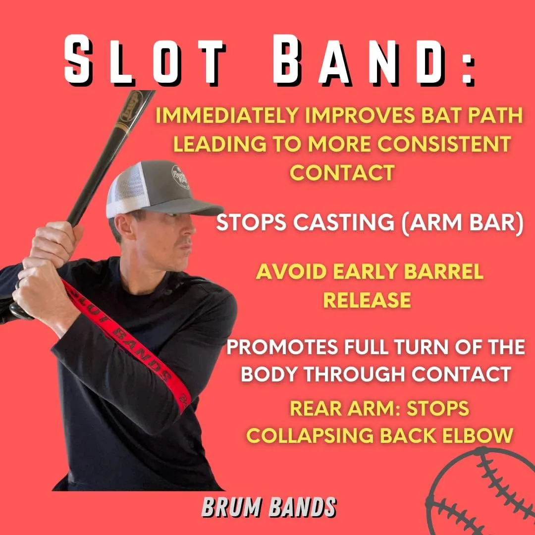 Brum Bands: Softball & Baseball Swing Trainer, Hitting Equipment for Training and Batting