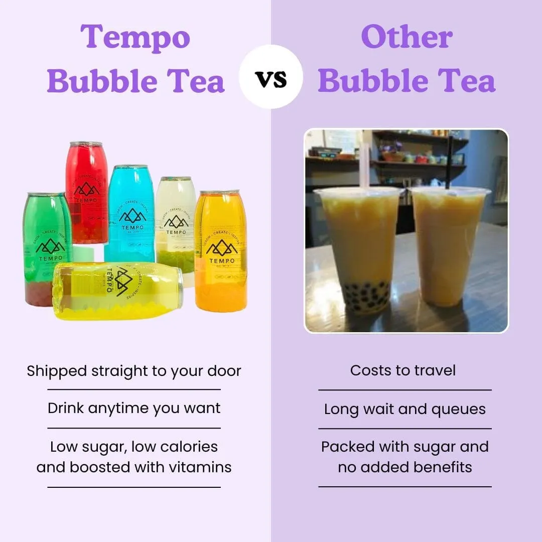 Bubble Tea Cans | Classic - Mixed 4 Pack