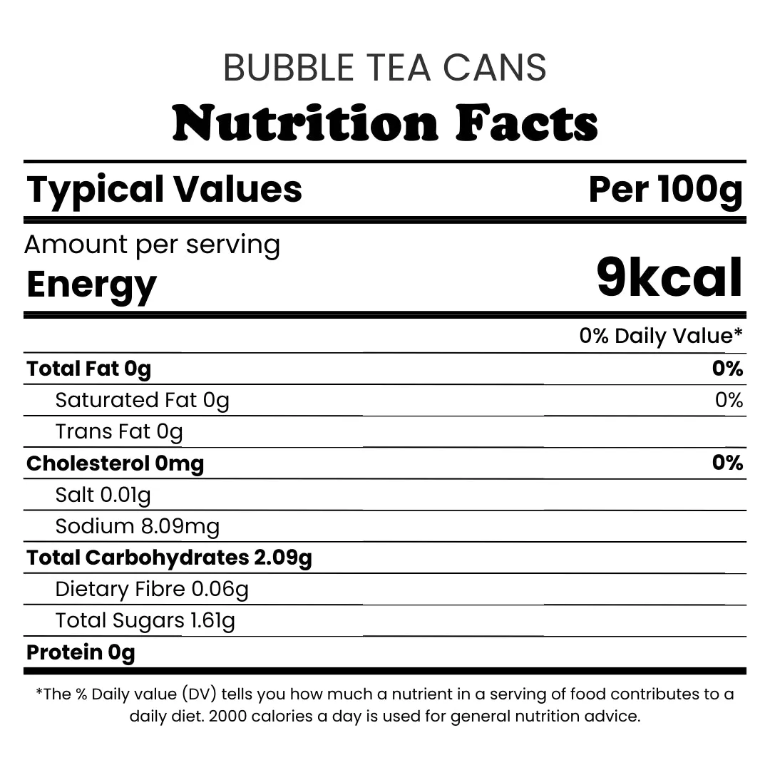 Bubble Tea Cans | Classic - Mixed 4 Pack