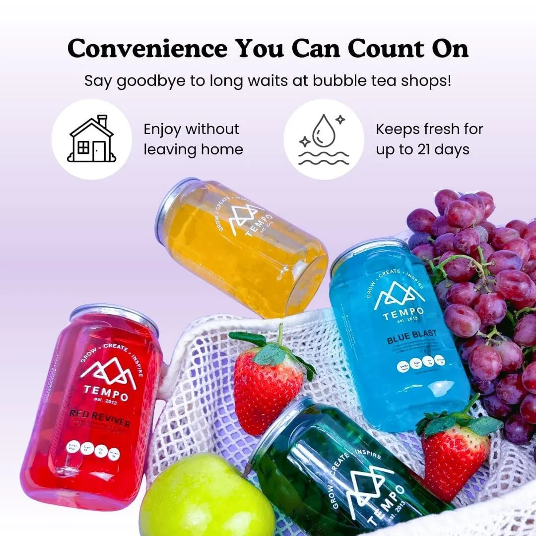 Bubble Tea Cans | Classic - Mixed 4 Pack