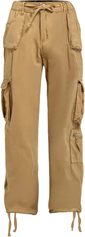 Cargo Pants Women Baggy Hiking Casual Cotton Military Tactical Army Combat Work Pants with 7 Pockets