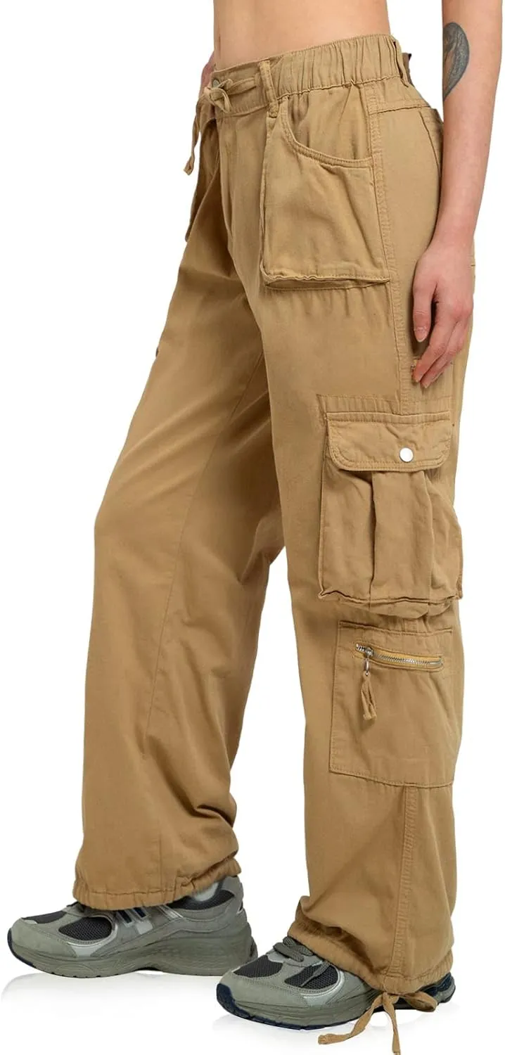 Cargo Pants Women Baggy Hiking Casual Cotton Military Tactical Army Combat Work Pants with 7 Pockets