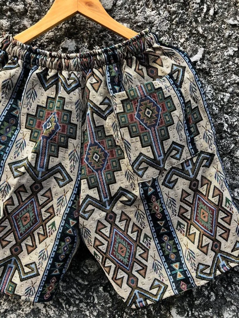 Casual retro street fashion shorts stitching loose sports overalls