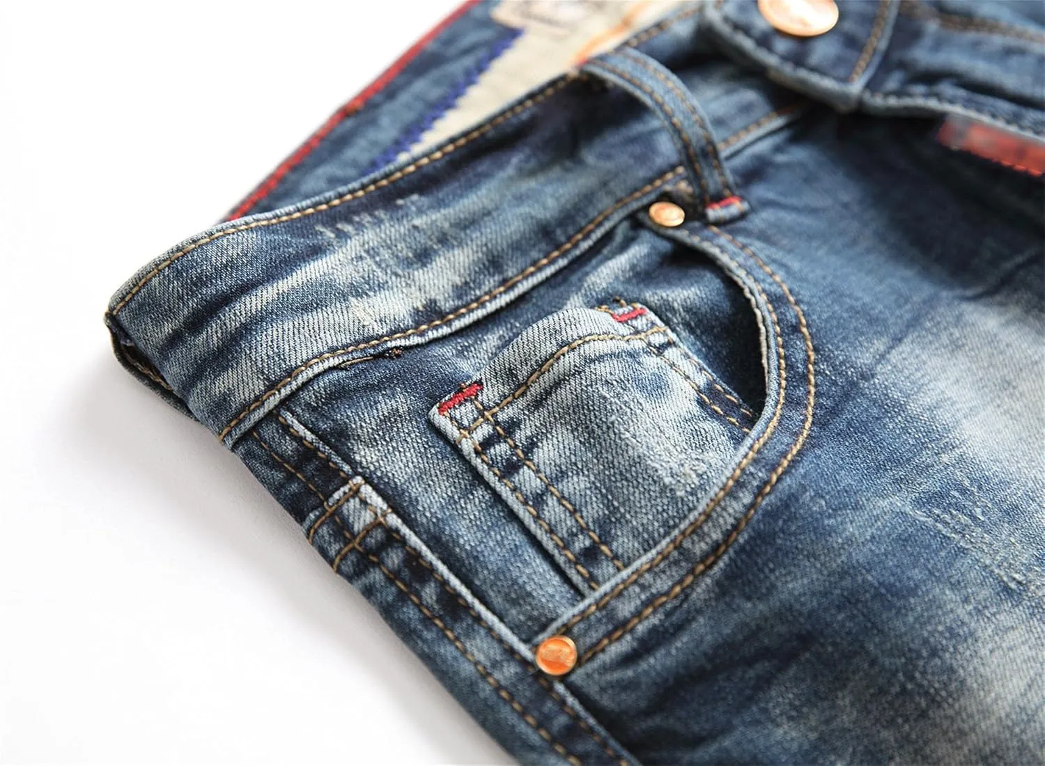 DGHM-JLMY Men's Ripped Washed Loose Raw Edge Denim Shorts Distressed Straight Jean Shorts Casual Stretchy Wide Leg Jean Short