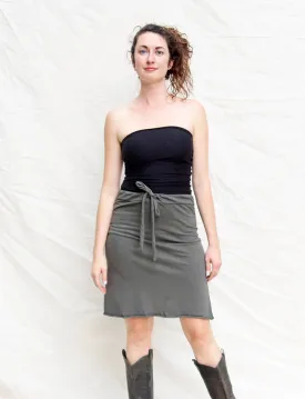 Drawstring Waist Simplicity Short Skirt