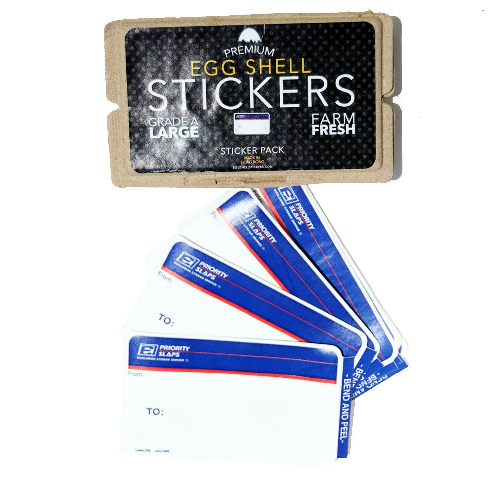 Egg Shell Sticker "Priority Blanks" Pack - 80pcs