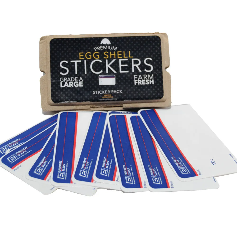 Egg Shell Sticker "Priority Blanks" Pack - 80pcs