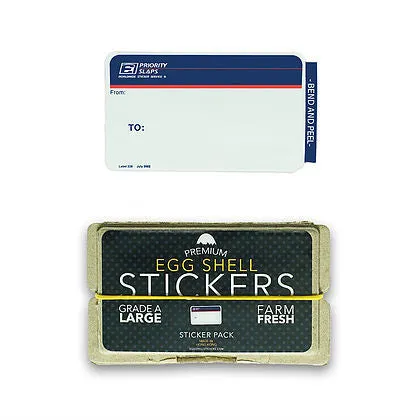Egg Shell Sticker "Priority Blanks" Pack - 80pcs