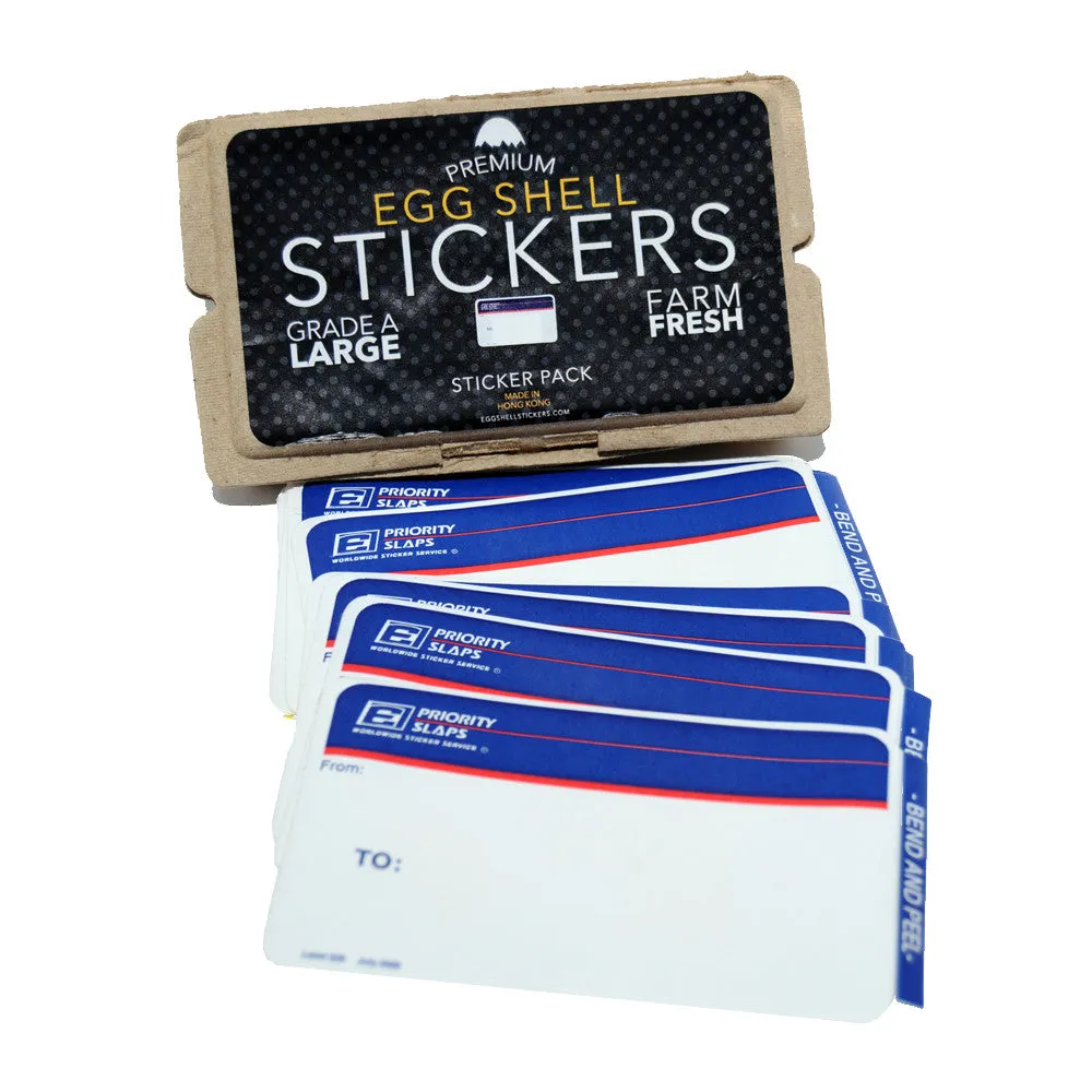 Egg Shell Sticker "Priority Blanks" Pack - 80pcs
