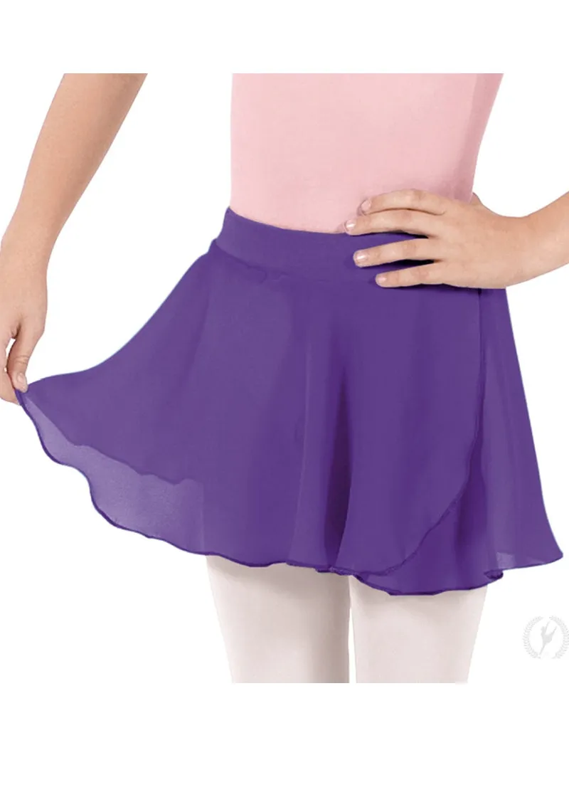 Eurotard Chiffon Mock Wrap Youth Pull-On Skirt