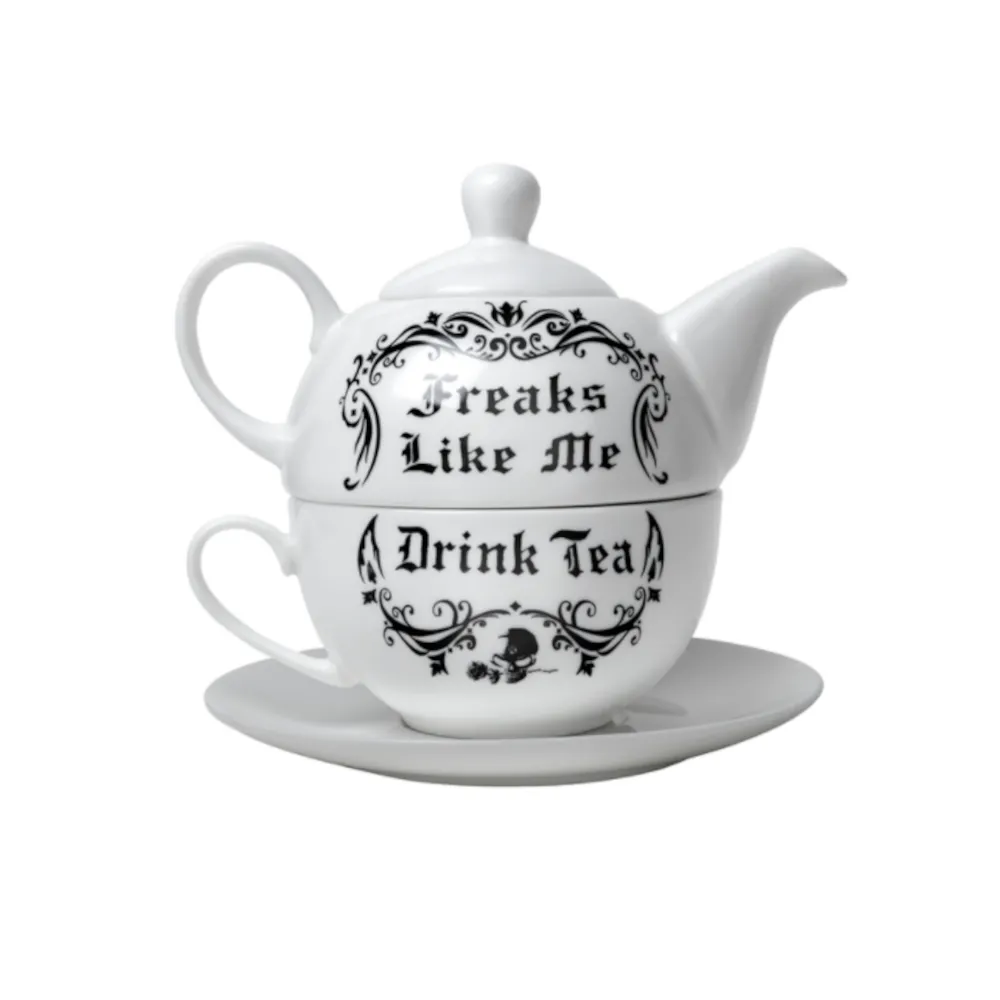 Freaks Like Me Drink Tea Pot For One
