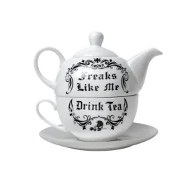 Freaks Like Me Drink Tea Pot For One