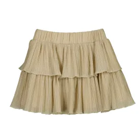 Golden Pleated Skirt