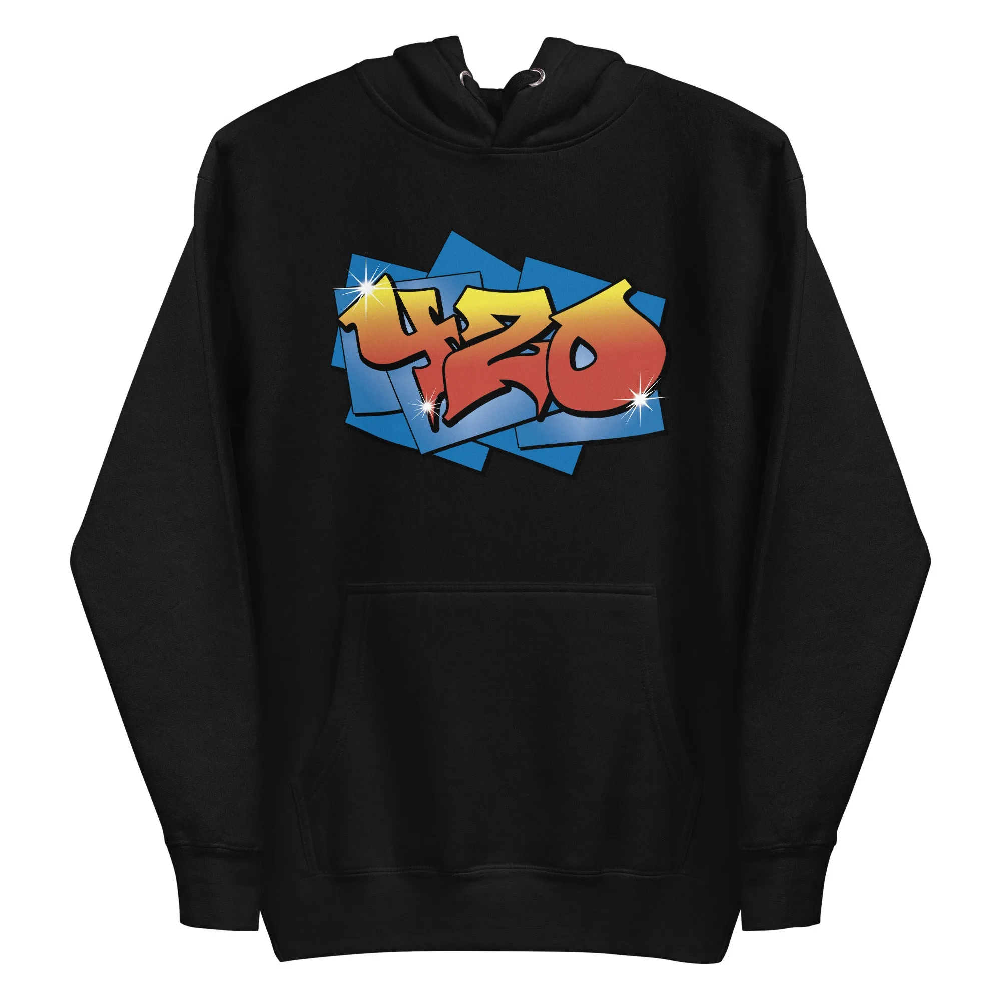 Graffiti 420 Hoodie | Urban Cannabis Hoodie | Street Art Weed Fashion