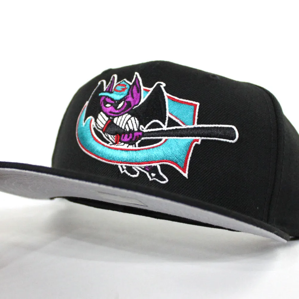 Greensboro Bats 1994-2004 New Era 59Fifty Fitted Hat (Black Gray Under Brim)