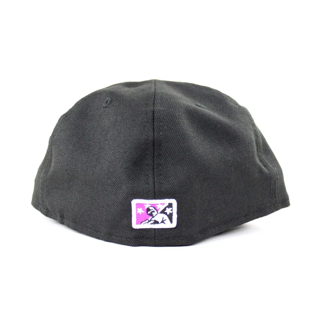 Greensboro Bats 1994-2004 New Era 59Fifty Fitted Hat (Black Gray Under Brim)