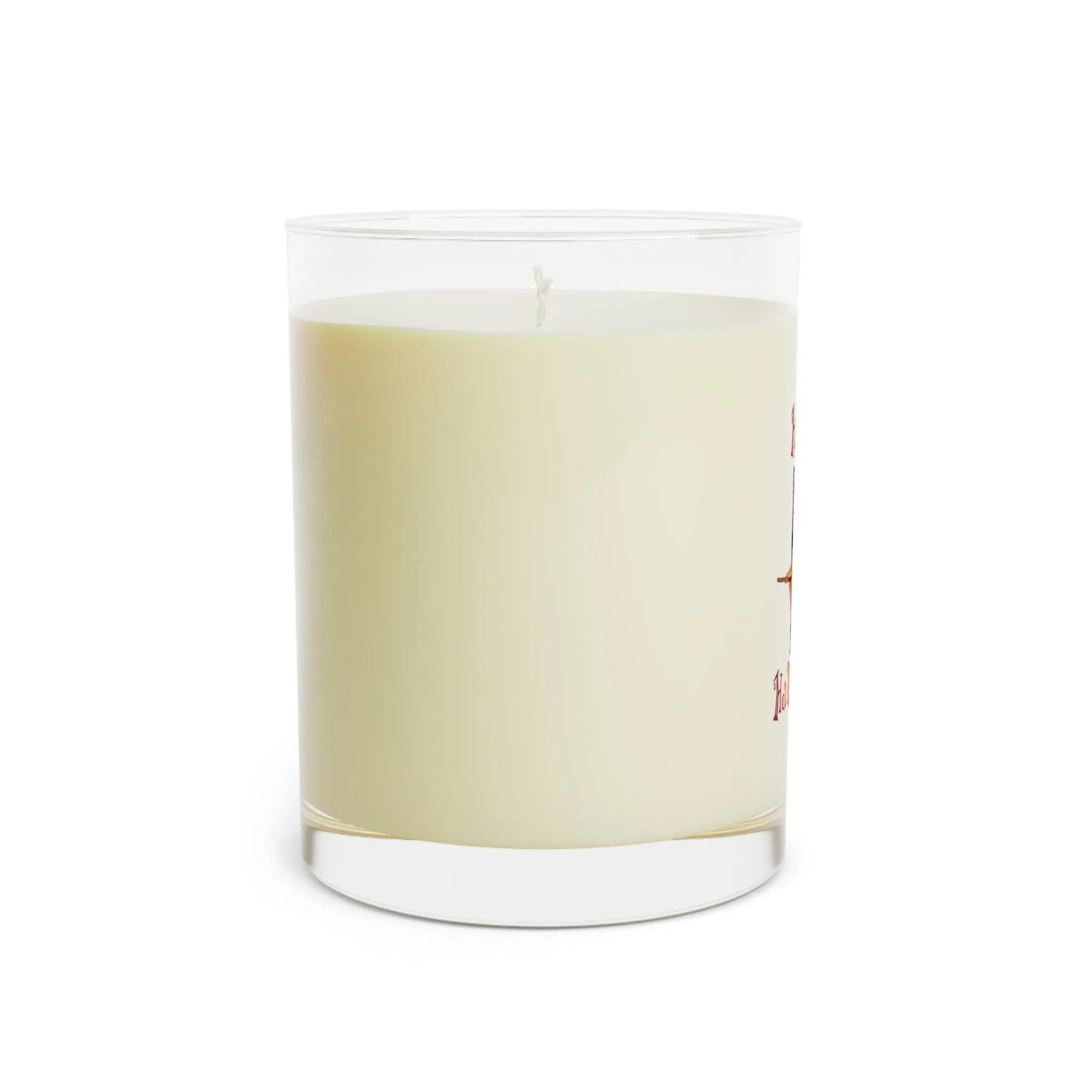 Halloween Scented Candle Full Glass, 11oz - Happy HallowQueer (White)