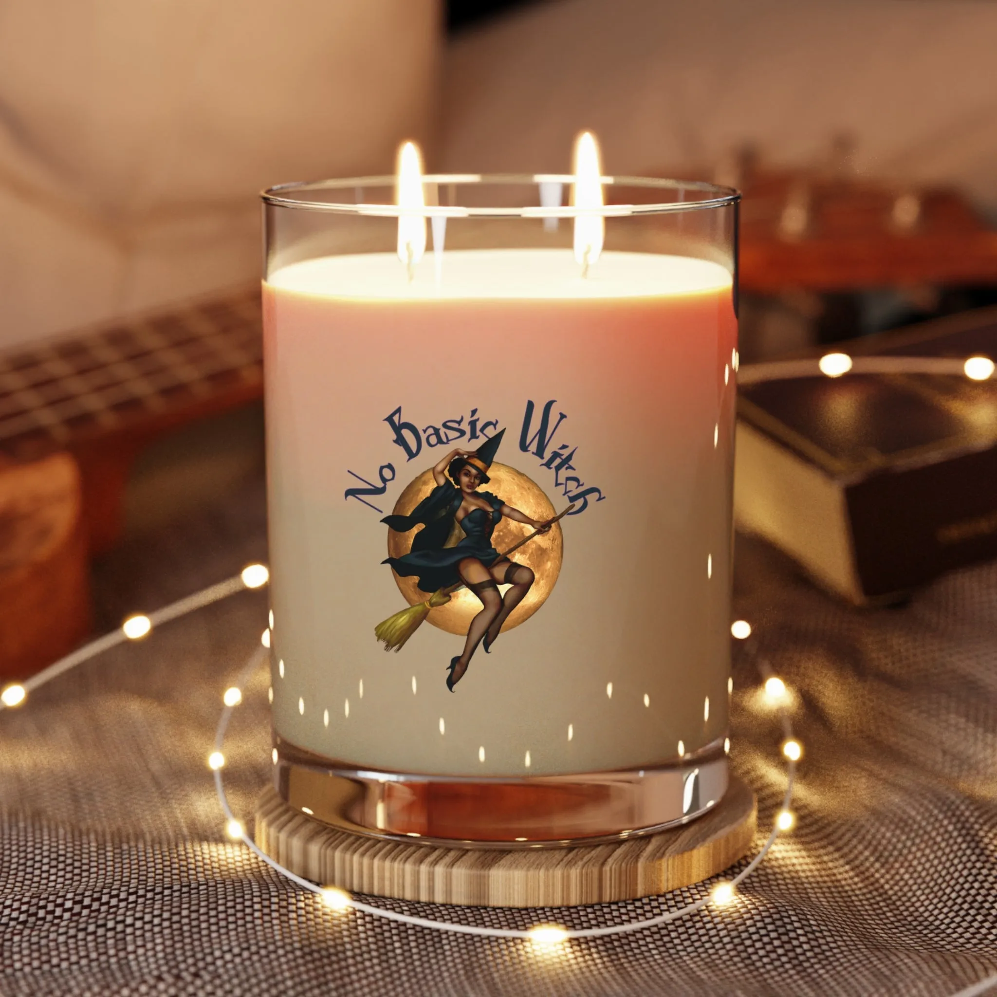 Halloween Scented Candle Full Glass, 11oz - No Basic Witch