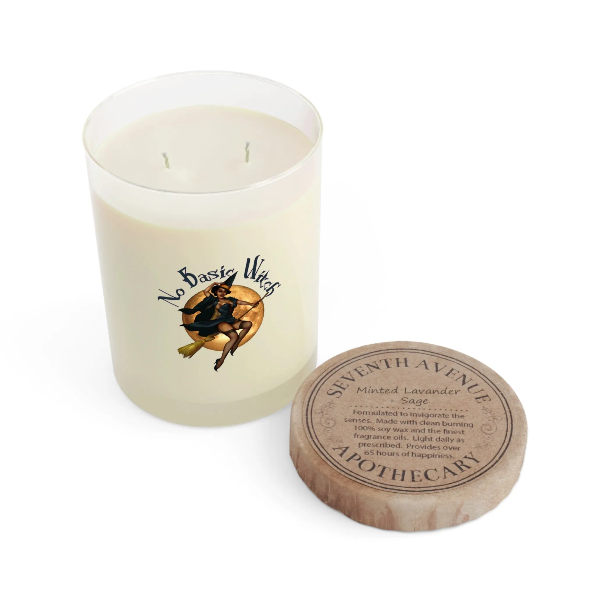 Halloween Scented Candle Full Glass, 11oz - No Basic Witch