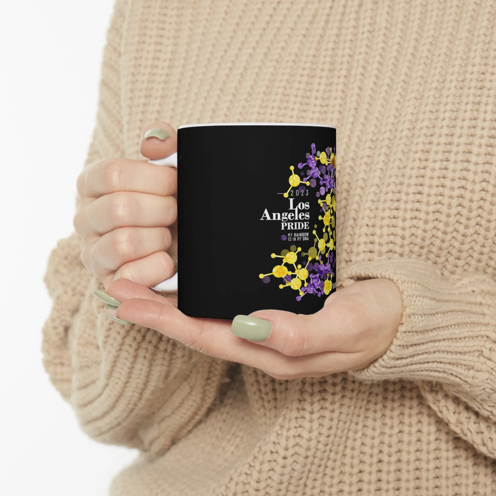 Intersexual Flag Los Angeles Pride Ceramic Mug - Rainbow Is In My DNA