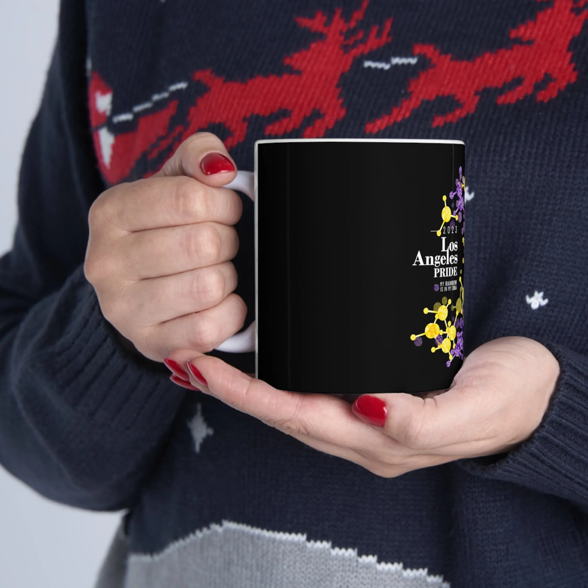 Intersexual Flag Los Angeles Pride Ceramic Mug - Rainbow Is In My DNA