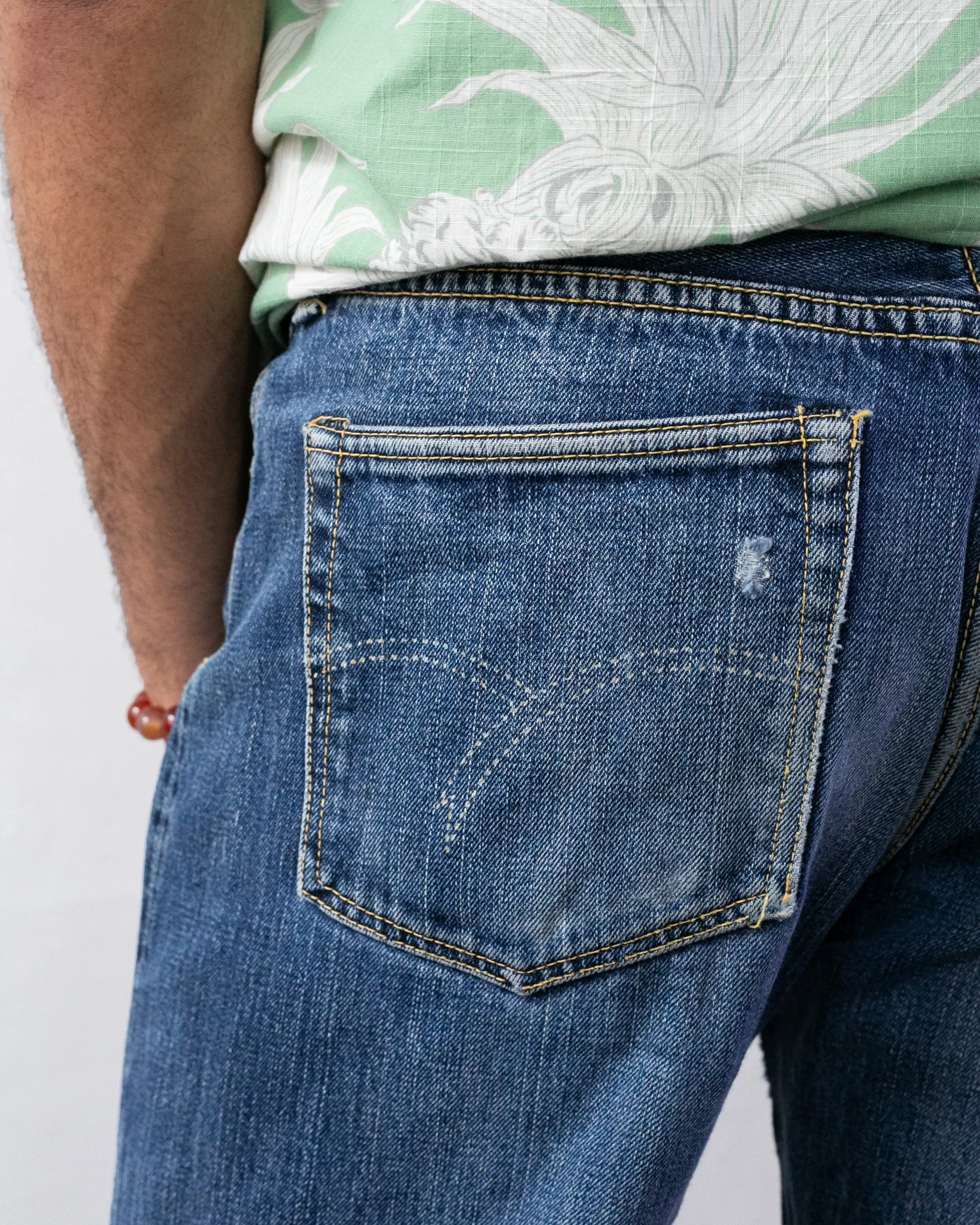 Japanese Repro Selvedge Denim Jeans, Flat Head Brand - 34 x 34