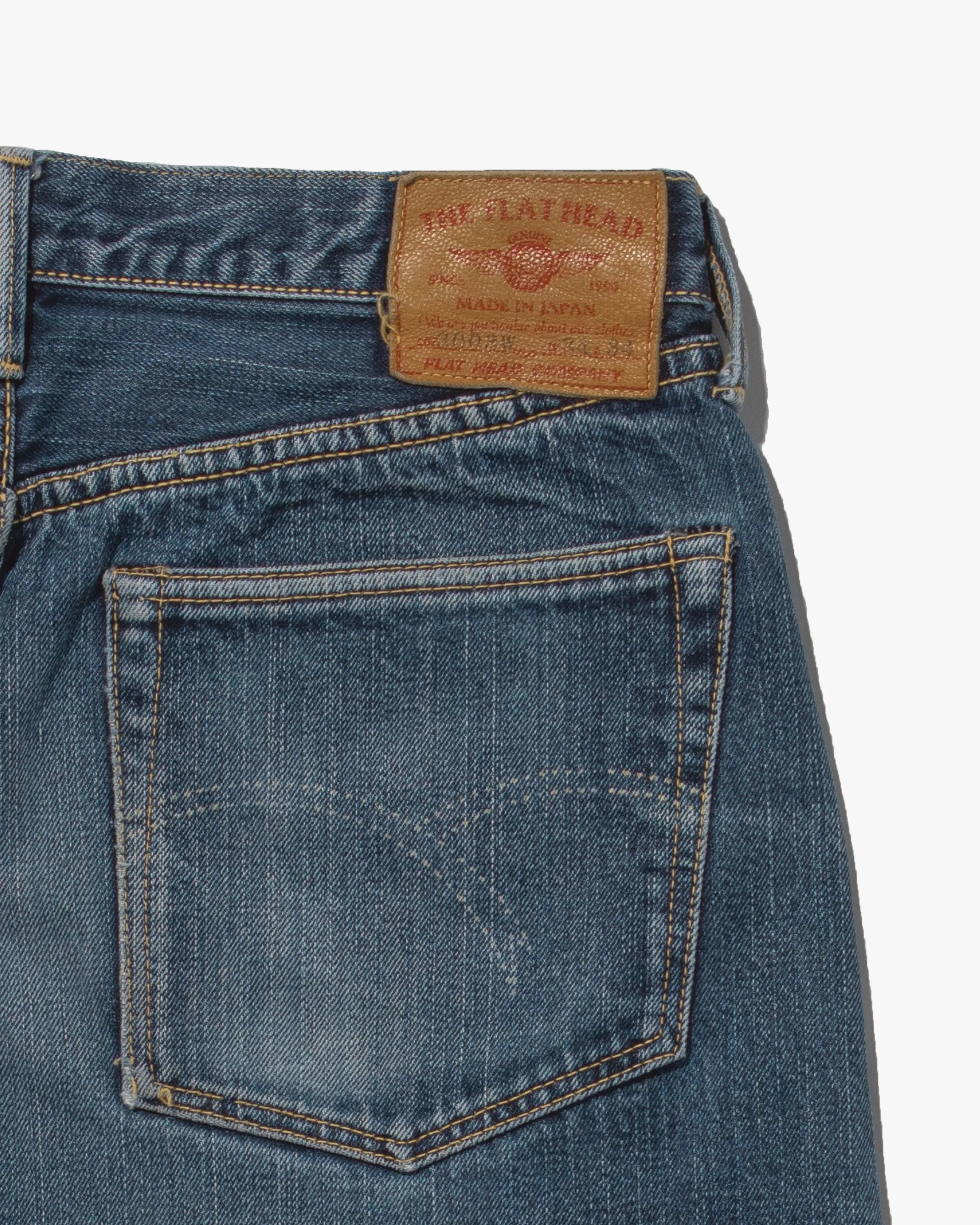 Japanese Repro Selvedge Denim Jeans, Flat Head Brand - 34 x 34