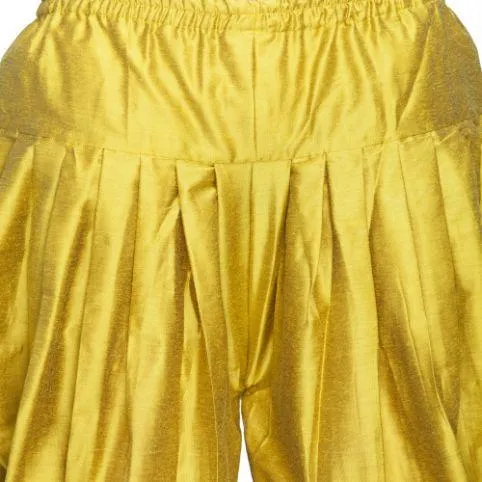 Jashvi Men's Green Cotton Silk Blend Dhoti