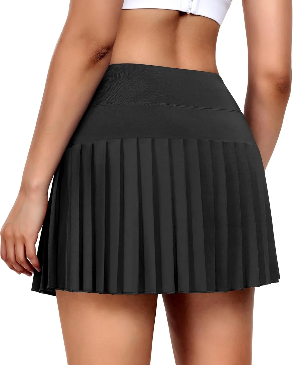 JoyGirl Pleated Tennis Skirt for Women with Shorts Athletic Golf Skort Workout Running Sports Skirts Skorts with Pockets